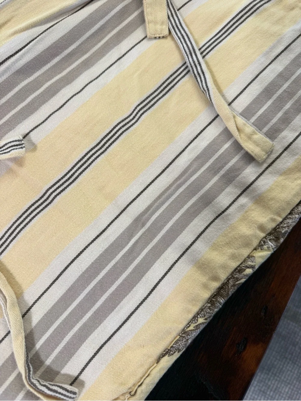 Pottery Barn Yellow and Brown Toile Pillow Shams (Pair)